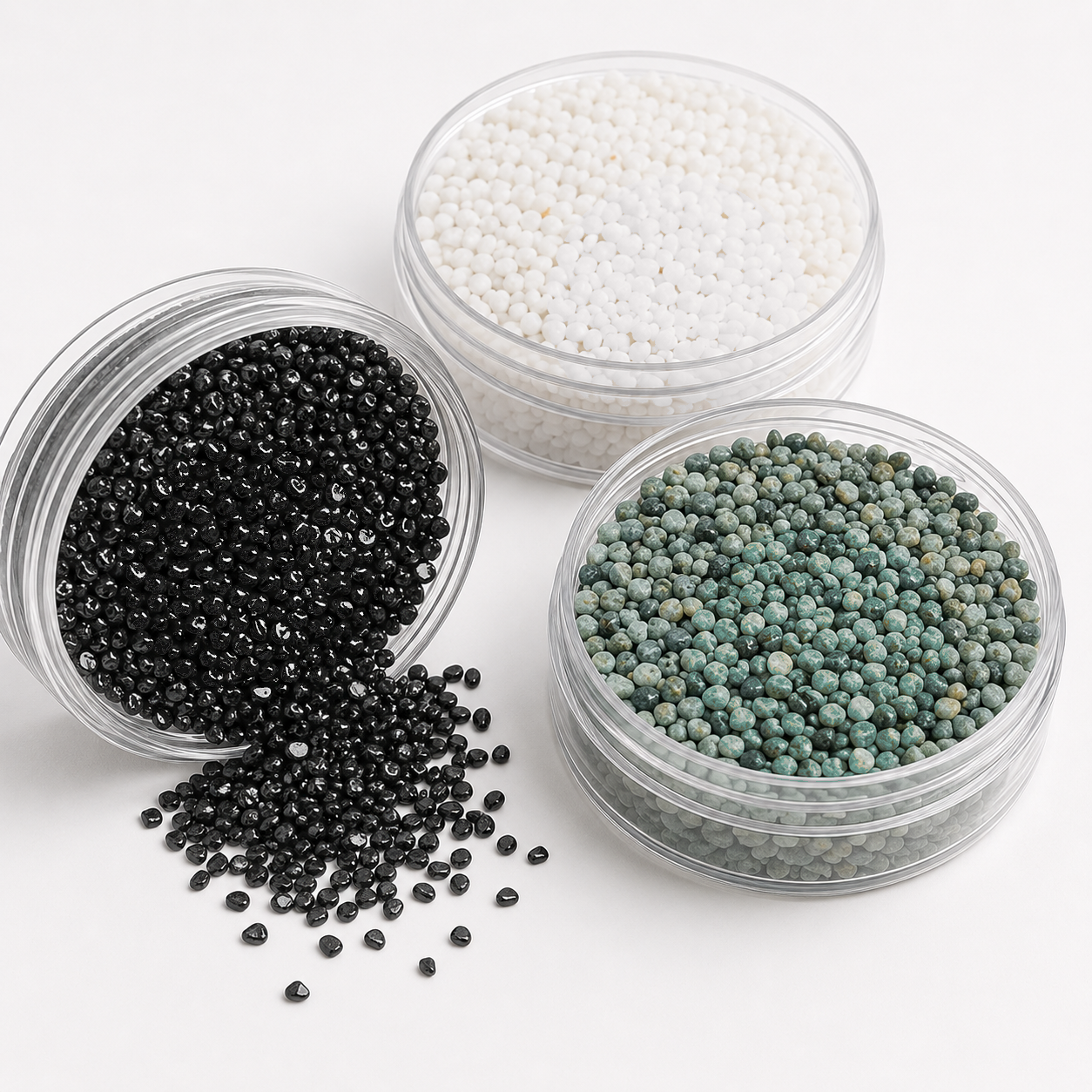 HUISHENGSTONE stone colors in sample containers